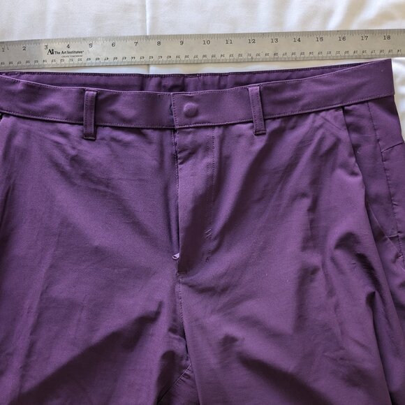 Fabletics "The Only" 4-way Stretch Pant, Purple (rare color), 34 X 32 - Picture 8 of 17